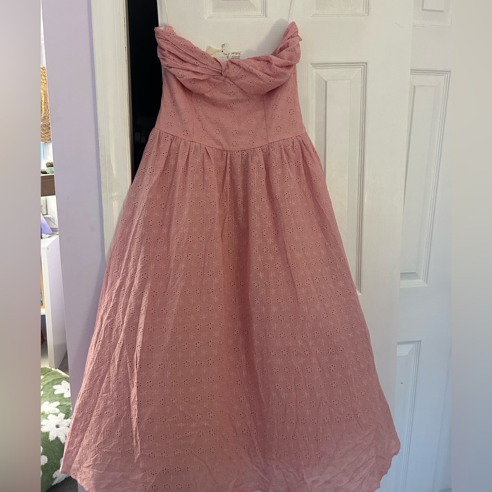 Pink Eyelet Women's Skirt
